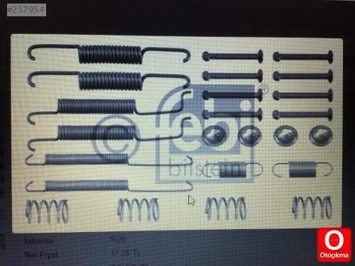 AUDI 80 1976-86 ARKA FREN KAMPANA İÇİ YAY TAMİR TAKIMI TEK