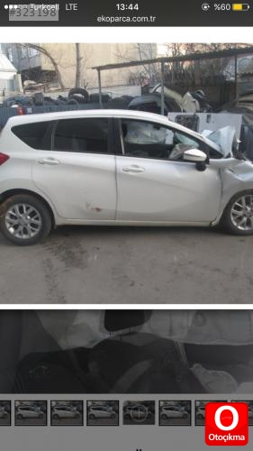 Nissan Note sağ arka kapı çıkma sökme beyaz  2014 2016