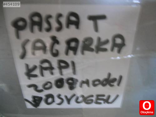 VOLKSWAGEN PASSAT SAĞ ARKA KAPI 2005-2011 MODEL ORJİNAL