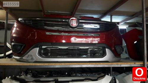 FİAT DOBLO ÖN TAMPON YENİ MODEL KOMPLE BORDO RENK