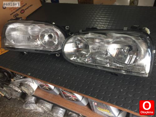 VOLKSWAGEN GOLF 3 ÇİZGİLİ  CAMLI R-L ÖN TAKIM FAR SIFIR