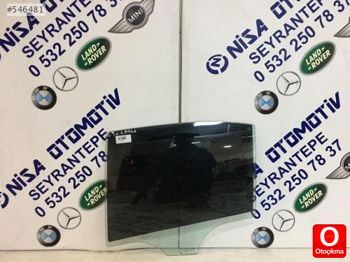 BMW 3 SERİSİ E90 SİYAH SOL ARKA KAPI CAMI ORJ ÇIKMA 2006-11