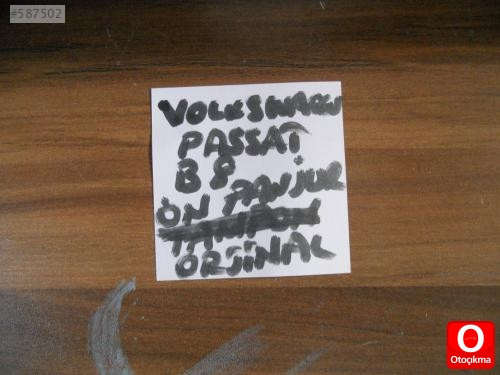 VOLKSWAGEN PASSAT ÖN PANJUR B8 KASA ORJİNAL ÇIKMA