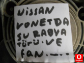Oto Çıkma Parça / Nissan / Vanetto / Radyatör / Su Radyatörü / Çıkma Parça 