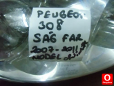 Oto Çıkma Parça / Peugeot / 308 / Far & Stop / Sol Ön Far / Çıkma Parça 