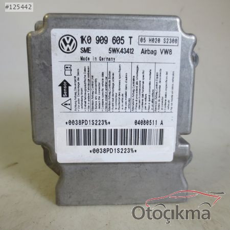 VW JETTA-GOLF-ALTEA-TOLEDO AIRBAG BEYNI 1K0909605T