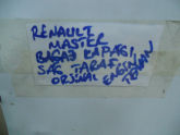 Oto Çıkma Parça / Renault / Master / Kaporta & Karoser / Bagaj Kapağı / Çıkma Parça 