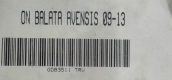 Oto Çıkma Parça / Toyota / Avensis / Fren / Fren Balatası / Çıkma Parça 