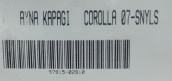 Oto Çıkma Parça / Toyota / Corolla / Ayna / Ayna Kapağı / Sıfır Parça 