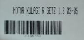 Oto Çıkma Parça / Hyundai / Getz / Motor / Takozu & Kulağı / Sıfır Parça 
