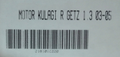 Oto Çıkma Parça / Hyundai / Getz / Motor / Motor Kulağı / Sıfır Parça 