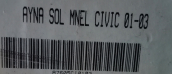 Oto Çıkma Parça / Honda / Civic / Ayna / Sol Dış Ayna / Sıfır Parça 