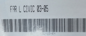Oto Çıkma Parça / Honda / Civic / Far & Stop / Sol Ön Far / Sıfır Parça 