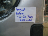 Oto Çıkma Parça / Peugeot / Partner / Kaporta & Karoser / Sol Ön Kapı / Çıkma Parça 