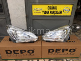 opel corsa d makyajlı kasa takım far sıfır ORJİNAL OTO OPEL