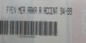 Oto Çıkma Parça / Hyundai / Accent / Fren / Fren Merkezi / Sıfır Parça 