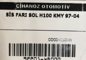 Oto Çıkma Parça / Hyundai / H100 / Far & Stop / Sis Farı / Sıfır Parça 