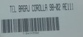 Oto Çıkma Parça / Toyota / Corolla / Arma & Yazı / Bagaj Arması / Sıfır Parça 
