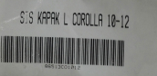 Oto Çıkma Parça / Toyota / Corolla / Tampon / Sis Farı Çerçevesi / Sıfır Parça 