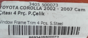 Oto Çıkma Parça / Toyota / Corolla / Klima / Kontrol Paneli / Sıfır Parça 