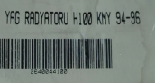 Oto Çıkma Parça / Hyundai / H100 Kamyonet / Motor / Yağ Soğutucu / Sıfır Parça 