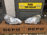 OPEL CORSA D SAĞ SOL TAKIM FARLAR ORJİNAL OPEL ÇIKMA PARÇA