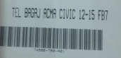 Oto Çıkma Parça / Honda / Civic / Arma & Yazı / Bagaj Arması / Sıfır Parça 
