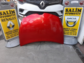 Renault Clio 4 çıkma motor kaputu kırmızı renk