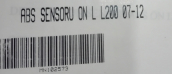 Oto Çıkma Parça / Mitsubishi / L200 / ABS / ABS Sensörü / Sıfır Parça 