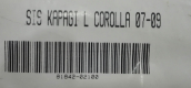 Oto Çıkma Parça / Toyota / Corolla / Tampon / Sis Farı Çerçevesi / Sıfır Parça 