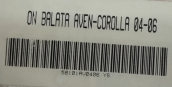 Oto Çıkma Parça / Toyota / Corolla / Fren / Fren Balatası / Sıfır Parça 