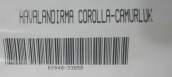 Oto Çıkma Parça / Toyota / Corolla / Kaporta & Karoser / Arka Çamurluk / Sıfır Parça 