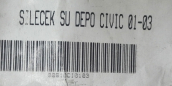 Oto Çıkma Parça / Honda / Civic / Oto Cam / Silecek Suyu Deposu / Sıfır Parça 