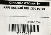 Oto Çıkma Parça / Mitsubishi / L200 / Kaporta & Karoser / Dış Kapı Kolu / Sıfır Parça 