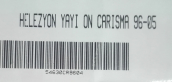 Oto Çıkma Parça / Mitsubishi / Carisma / Alt Takım / Helezon Yayı / Sıfır Parça 