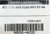 Oto Çıkma Parça / Hyundai / H100 / Far & Stop / Sis Farı / Sıfır Parça 