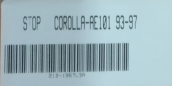 Oto Çıkma Parça / Toyota / Corolla / Far & Stop / Sol Arka Stop / Sıfır Parça 