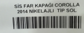 Oto Çıkma Parça / Toyota / Corolla / Tampon / Sis Farı Çerçevesi / Sıfır Parça 