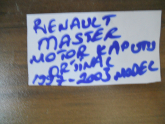 Oto Çıkma Parça / Renault / Master / Kaporta & Karoser / Kaput / Çıkma Parça 
