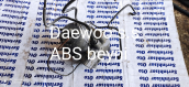 Daewoo super saloon ABS beyni mevcuttur.