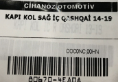 Oto Çıkma Parça / Nissan / Qashqai / Kaporta & Karoser / Dış Kapı Kolu / Sıfır Parça 