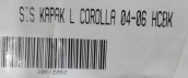 Oto Çıkma Parça / Toyota / Corolla / Tampon / Sis Farı Çerçevesi / Sıfır Parça 