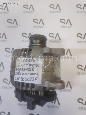 OEM; 06f903023f VOLKSWAGEN GRUP 1.6 CAY MOTOR ALTERNATÖR ŞAR