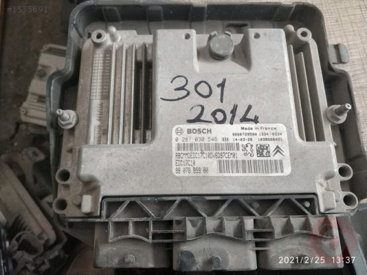 Peugeot 301 çıkma orjinal hatasız motor beyni