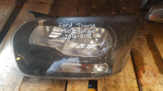 2014 2018 model ford transit v184 çıkma sol far siyah zemin