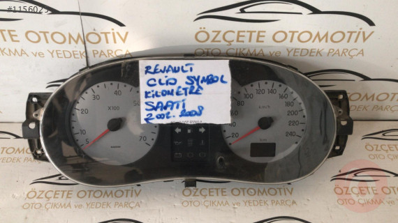 Renault clio symbol kilometre saati orjinal analog  saat
