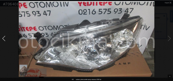 subaru ımpreza sol far 2008