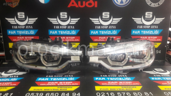 Bmw 3m Seri F30 Kasa Lci Siyah İçli Far Sağ Sol Takım