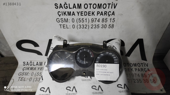 OEM;A2C53029654 SEAT LEON 2006 2.0 TDİ ÇIKMA KİLOMETRE SAATİ