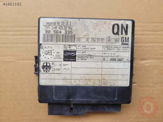 Opel Omega B Merkezi kilit beyini GM 90564335 QN